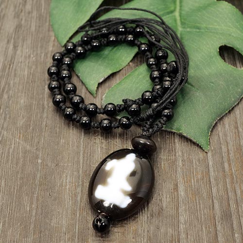 楽天市場】【高品質一点物】チベット密教 至純天珠 三本爪龍神天珠