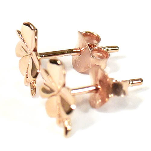 楽天市場】クローバーモチーフ オニキスピアス K18 計1.4g ピンク