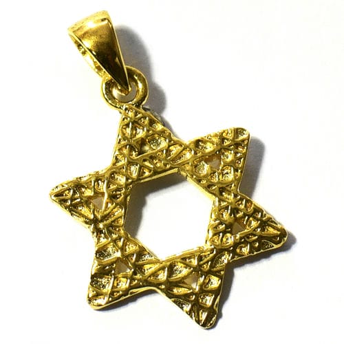 六芒星（ダビデの星） ゴールドフィルド ペンダントトップ ユダヤ教
