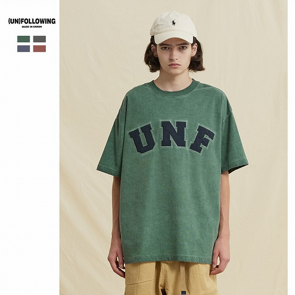 メンズ 刺繍入り ビンテージ風 綿製 半袖Tシャツ 男女兼用 ストリート系 トップス 春夏 2023新作★全4色