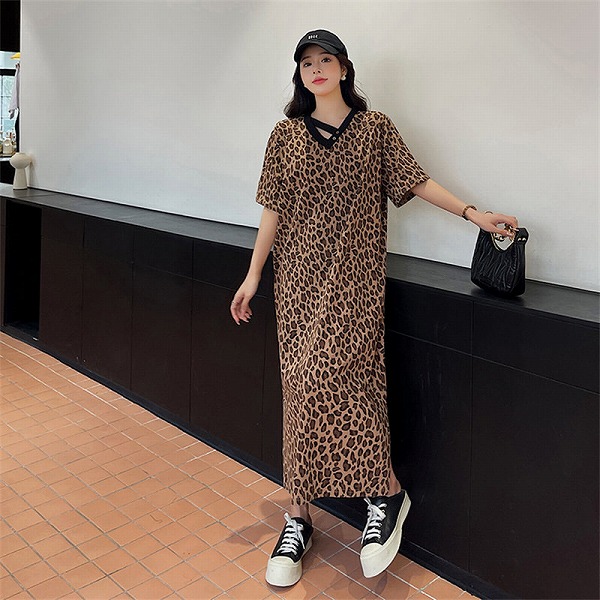 MARSマーズヒョウ柄ホルターネックワンピ黒 MARSマーズヒョウ柄ホルターネックワンピ黒