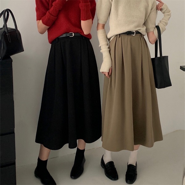 カジュアル 大人気 ベルト付き ファッション ボトムス スカート