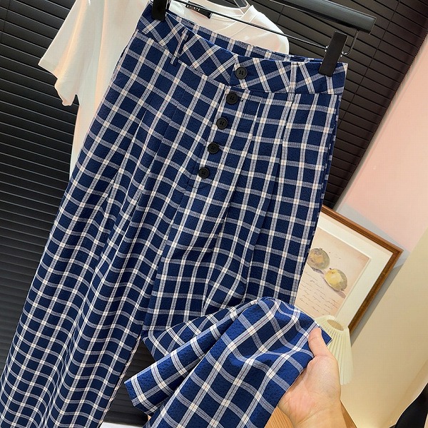 ★パンツ★ワイドパンツ★チェック柄★S~XL