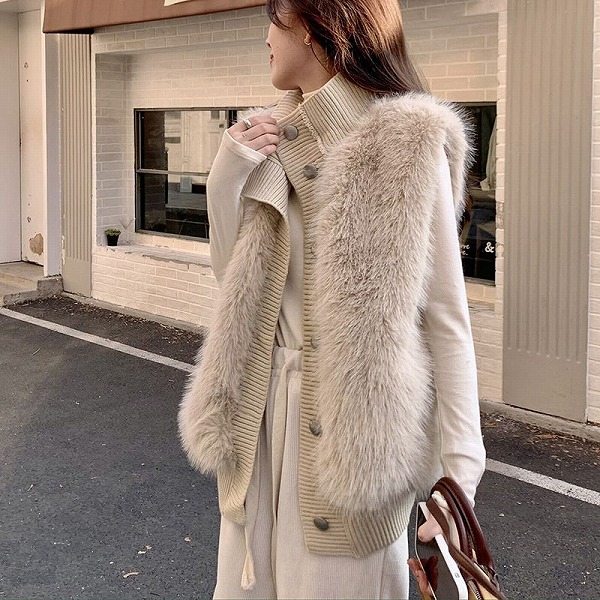 フェイクファーベスト 楽天市場】◇666トリプルシックスフェイクファーベストLEOPERD☆送料