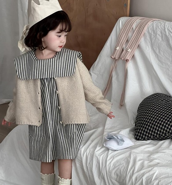 秋冬新作 セーター 韓国 じゅんしょく カーディガン コート 男女兼用 トップス 子供服 80~130cm 2色
