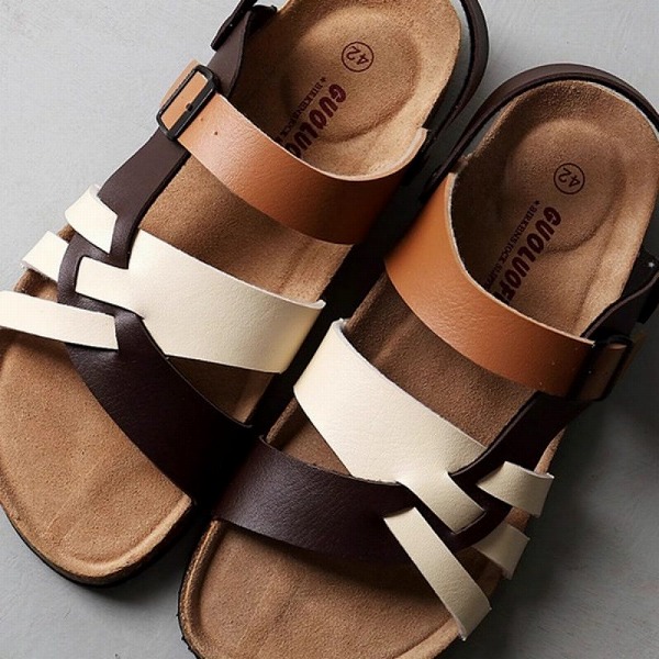 楽天市場】サンダル スポーツサンダル コルク ストラップ ベルト