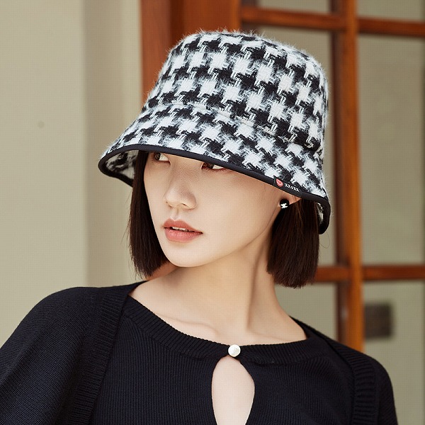 帽子 バケットハット フィッシャーマンハット 千鳥格子 お出かけ レディース