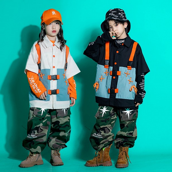 子供服 キッズ ダンス衣装 ヒップホップ ブレイクダンス B-boy ステージ衣装