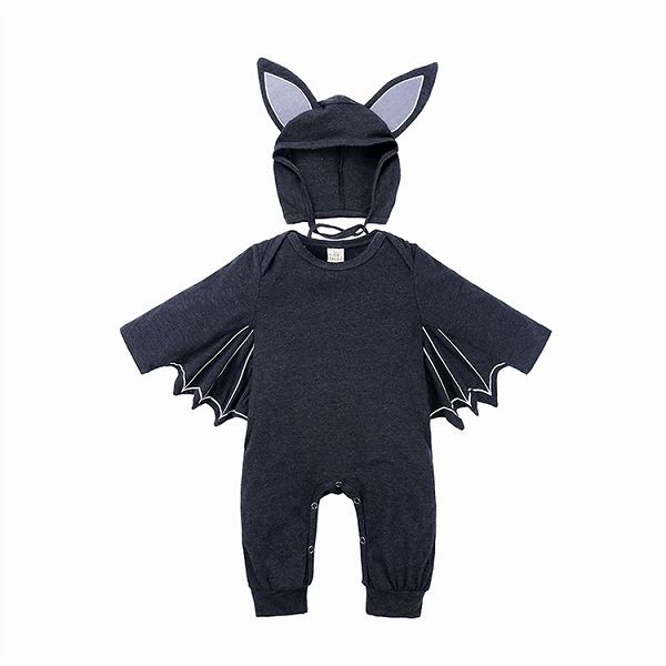 格好いい 赤ちゃん服 コンビネゾン ハロウィン 新生児 仮装 コウモリ 長袖 連体服 ロンパース