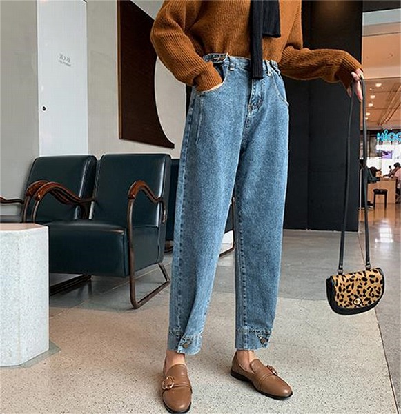 大根パンツ ジーンズ ハイウエスト 体型カバー 大きいサイズあり