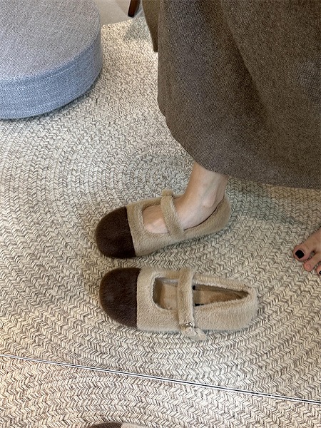 一気に大人モード INSスタイル レディース 毛羽立ちシューズ アウター 裏起毛 綿靴 シングルシューズ
