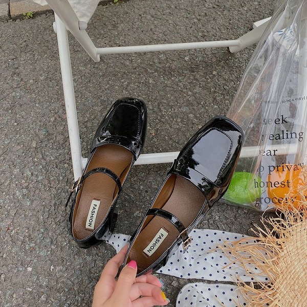 【箱あり】ティーパーティーシューズ(サックス)【M】 箱あり】ティーパーティーシューズ(サックス)【M】