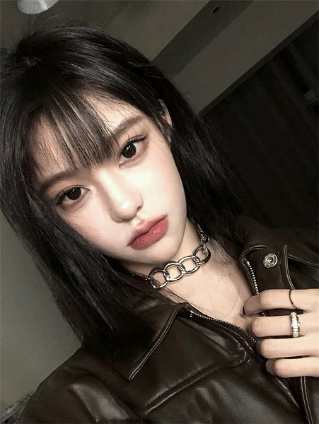 センスがいいです 韓国ファッション ショートヘア フルヘッドカバー 減齢 トレンド ウィッグカバー