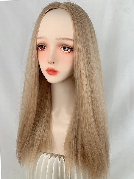 ウィッグ 夏 ロングストレートヘア フルヘッドカバー
