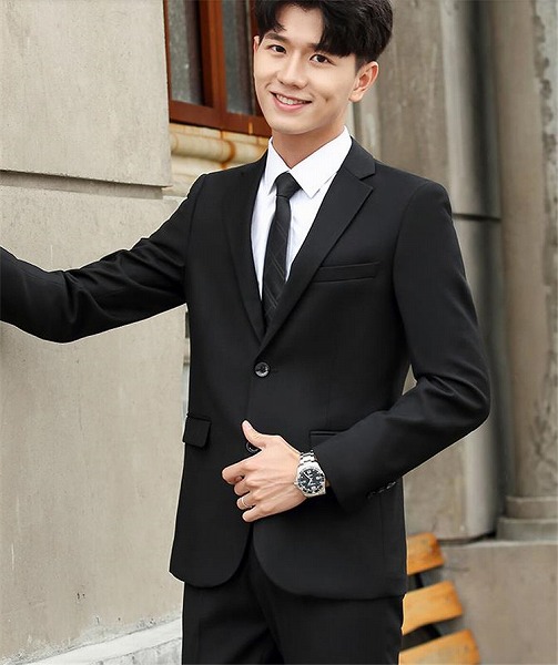 可愛い この春役に立つ 結婚 ビジネス 職業 フォーマルウェア スーツ セット 男性 韓国 スリム|ドレミファソラ・ねこ