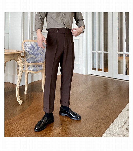 大HIT記念お見逃しなく INSスタイル 九分丈パンツ ロールエッジ ロングパンツ カジュアルパンツ