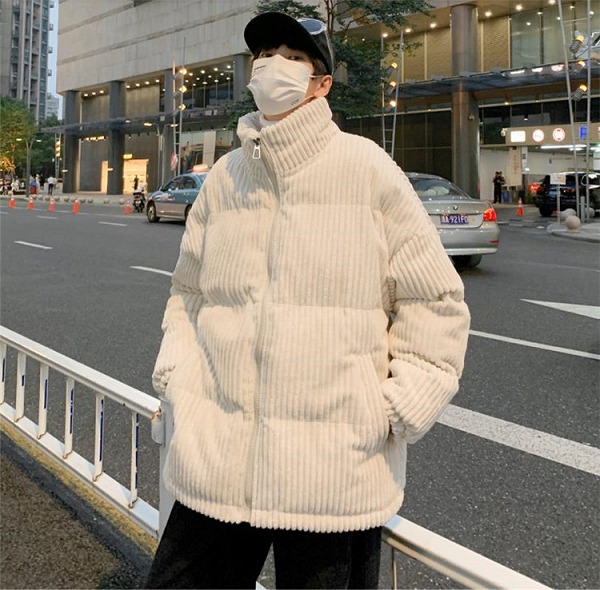 他所他所しい潮どきもあたたかく過ごしたい 秋冬物 綿の服 厚地の外套メンズ ゆったりする 裏起毛 無地 食麺麭の服 流行り