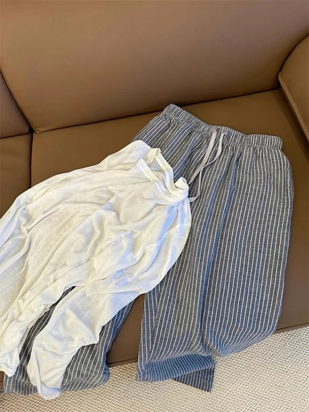 優しい着心地 ロングパンツ 快適である ひもを引く カジュアルパンツ 長ズボン スリム スラックス