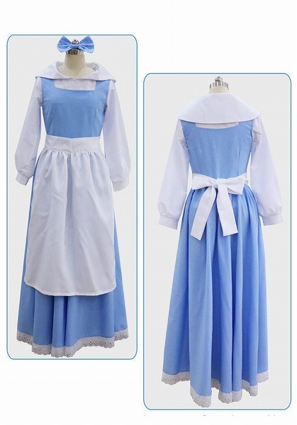 Newタイプついに入荷 ロングスカート テーマパーティー メイド服 コスプレ 出演服 新作 美女と野獣｜ドレミファソラ・ねこ 8,198円