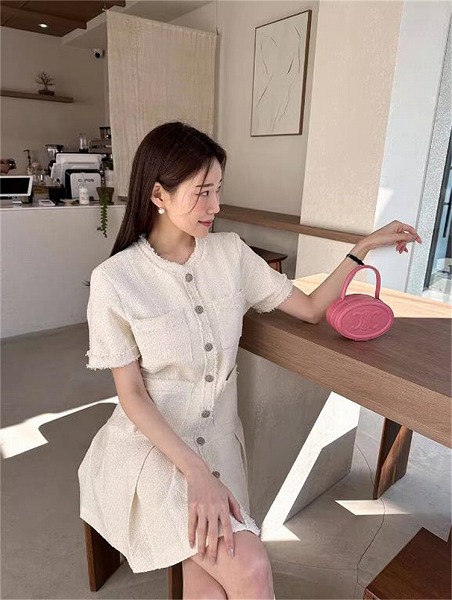 ミニスカート 宴会場 レトロ エレガント デザインセンス ハイウエスト 大人気 ワンピース｜ドレミファソラ・ねこ