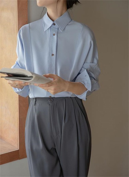 大人のキレイをお約束 長袖 シフォンシャツ レディース ゆったりする しわ防止 シャツ ブラウス｜ドレミファソラ・ねこ