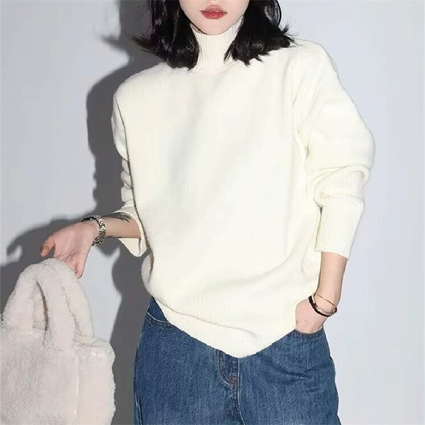 流行り 新品 タートルネック 好いたらしいである スウェーター 秋冬 厚め ニットトップス か細い