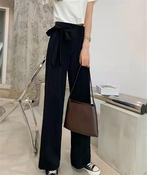 この1枚で今年風に ハイウエス ワイドパンツト ロングパンツ スーツパンツ ストレート ゆったりする