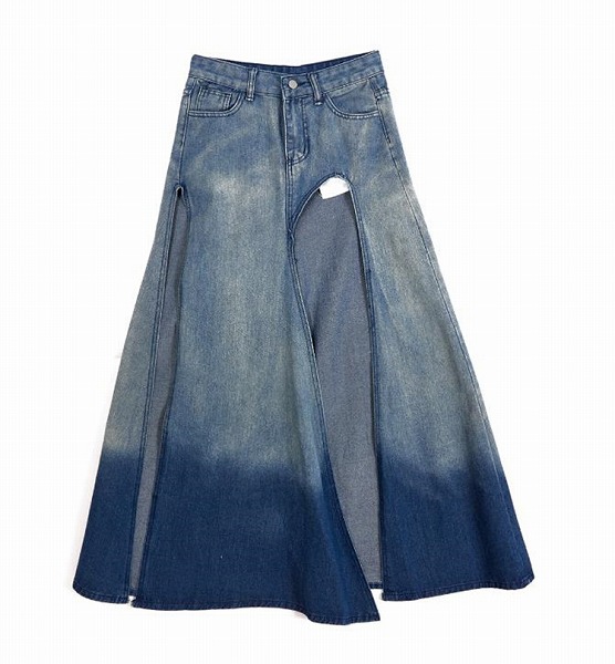 とってもおすすめです ジーンズスコート ロングスコート 夏 新品 好いたらしいである 透き間 ご機嫌酉の方角