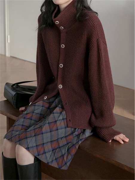 魅力を醸し出す レトロ 怠惰な風 格子縞 プリーツスカート ミニスカート 学院風 ハイウエスト