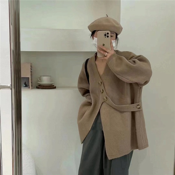 愛らしさを増すコツ INS表現スタイル ジレー ひな型感性 ゆったりする 便々たるな風 V素っ首 春