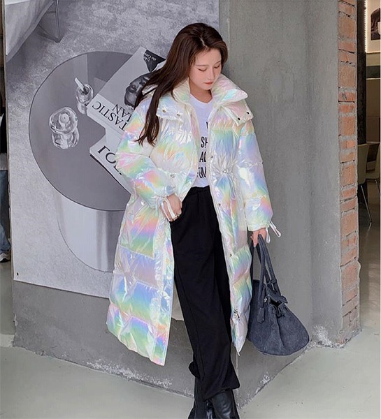 通いする 新品 光輝 冬 朦々たる 厚地の外套 多彩 中・長一部分 綿の服 人となり 流行り物 コート・ジャケット-レディースファッション