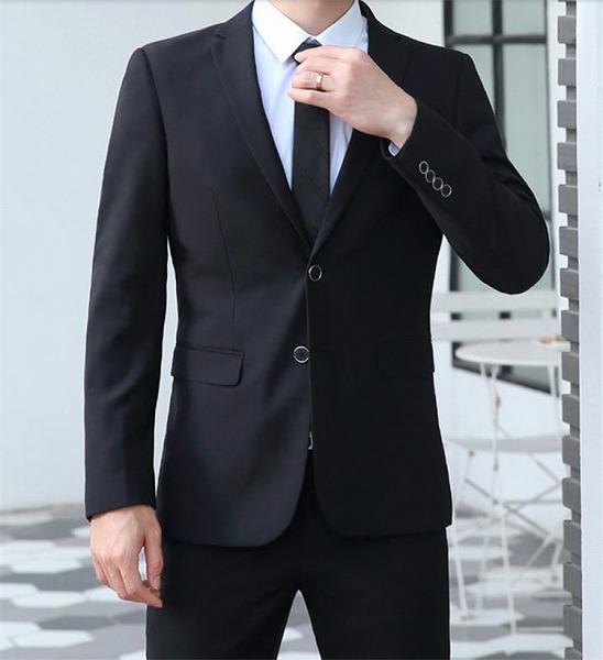 INSスタイル 韓国 結婚 ビジネス フォーマル コート スリム カジュアル スーツ セット男性 職業 ベストマン|ドレミファソラ・ねこ