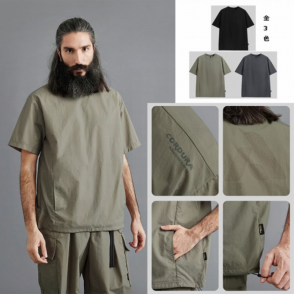 メンズ 春夏新作 アウトドアTシャツ 半袖 シンプルデザイン ストリート系 トップス★全3色