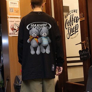 メンズファッション ラウンドネック 長袖 Tシャツ 男女兼用 ストリート系トップス 春夏 新作★全6色
