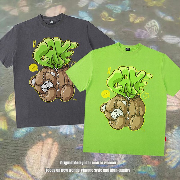 メンズファッション ラウンドネック 半袖Tシャツ 男女兼用 ストリート系トップス 春夏 新作★全6色