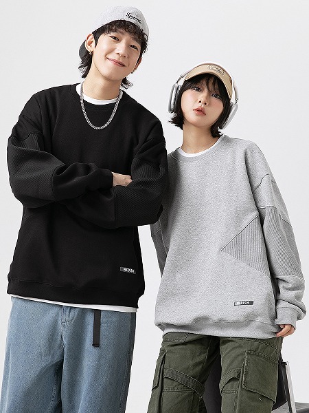 メンズファッション ラウンドネック トレーナー 男女兼用 ストリート系 トップス 春秋★全3色