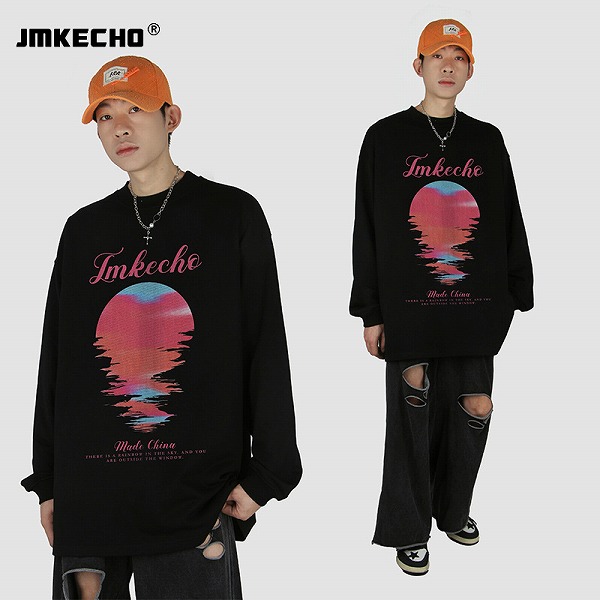 メンズファッション ビンテージ風 長袖Tシャツ 男女兼用 ストリート系 トップス 春秋 新作★全3色