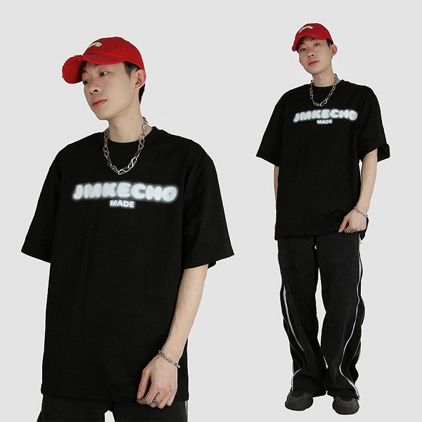 メンズファッション ラウンドネック 半袖Tシャツ 男女兼用 ストリート系 トップス 春夏 新作★全8色