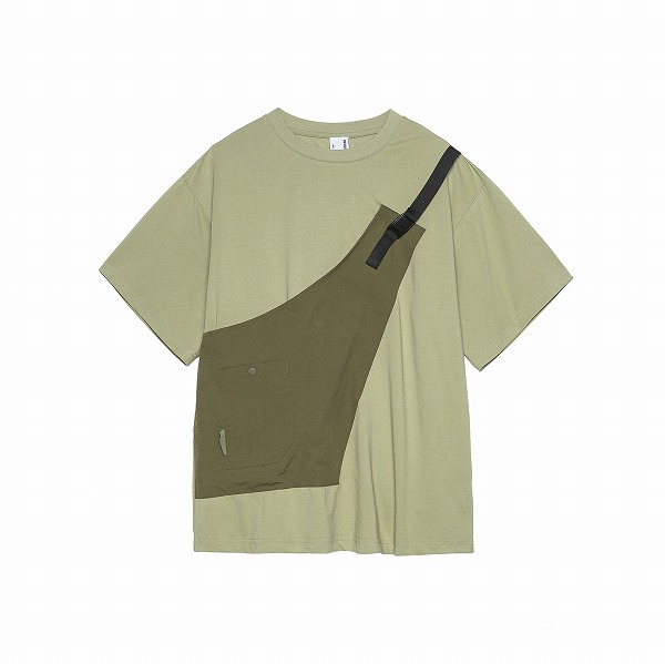 P21847メンズ Ｔシャツ トップス 春夏新作 カジュアル 半袖 ポケット スプライス 韓国風