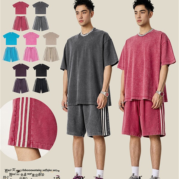 P21014ショートパンツ セットアップ 上下２点 トッブス メンズ 春夏新作 韓国風 Tシャツ 半袖