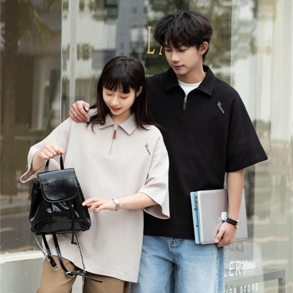 P20942 Tシャツ ポロシャツ 半袖 トップス 春夏新作 メンズ 男女通用 ペアルック