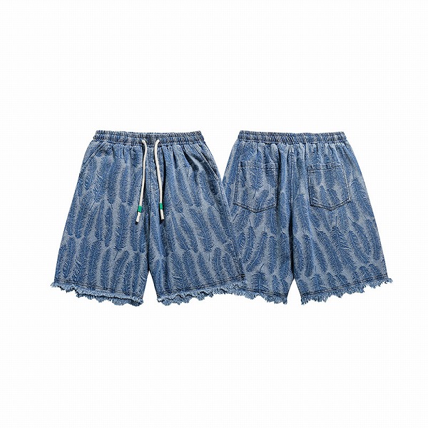 P17821メンズ 男 カジュアル ボトムズ 新作春夏 韓国風 ハーフパンツ 葉っぱ 9,734円