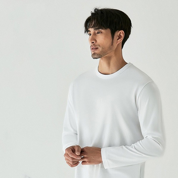 P17122メンズ カジュアル 韓国風 Tシャツ 無地 ヴィンテージ 春夏新作 男女通用 長袖