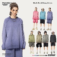 P16963 カジュアル メンズ 春夏新作 男女通用 Tシャツ 長袖 トッブス ペアルック 無地