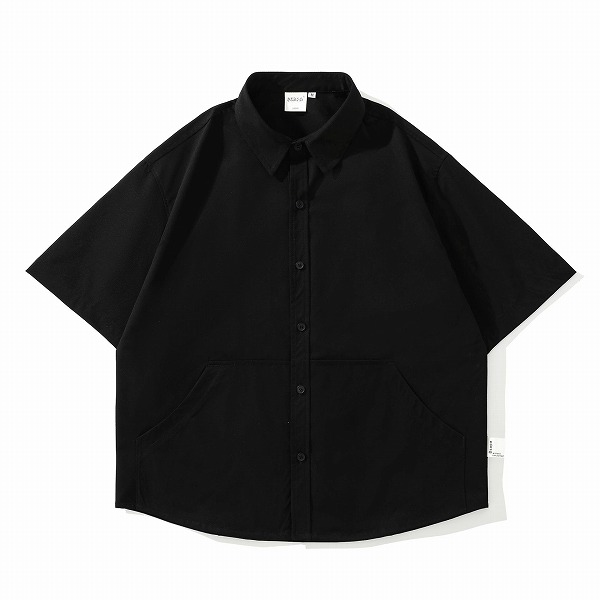P15008メンズ　 ワイシャツ 新作 トッブス 無地 半袖スポーツ ファッション｜ドレミファソラ・ねこ