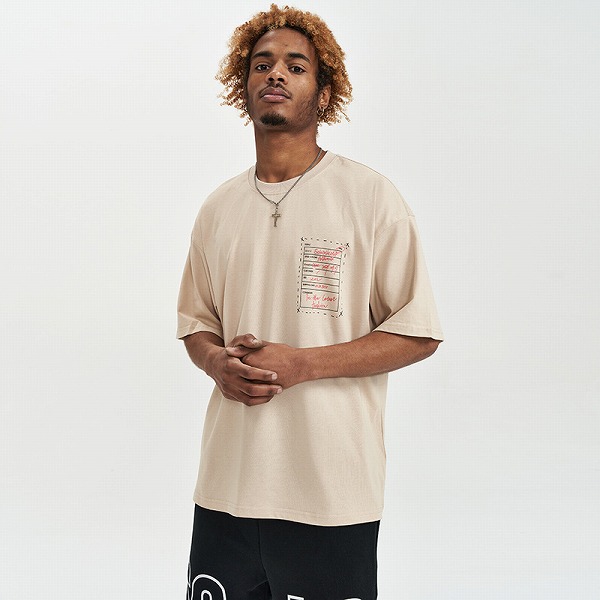 P14733 ルーズ 新作 トッブス カジュアル メンズ Tシャツ 半袖ファッション 字母プリント