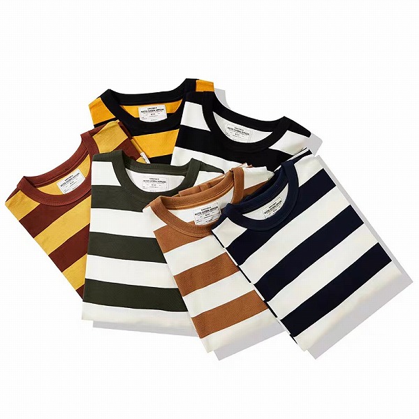 P13623メンズ シャツ Ｔ-シャツ 新作 トッブス カジュアル 長袖 ボーダー