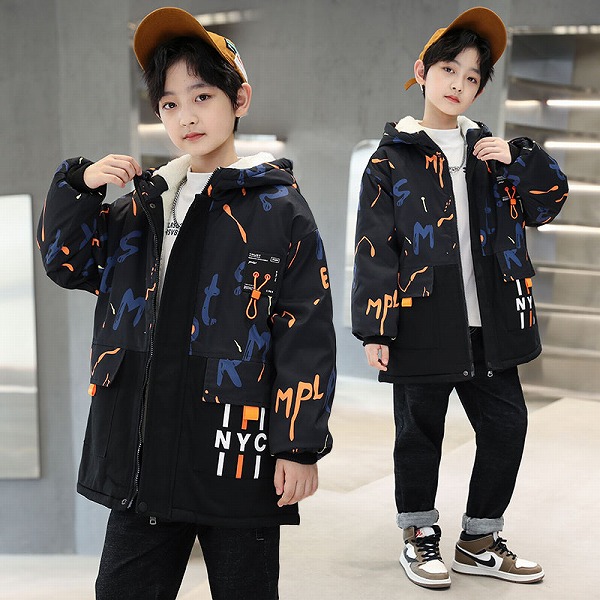 中綿上衣 御坊っちゃん 赤ちゃん服 防寒上衣 ボンネット付き添い人 中綿服 アウター 防風 保温 上衣