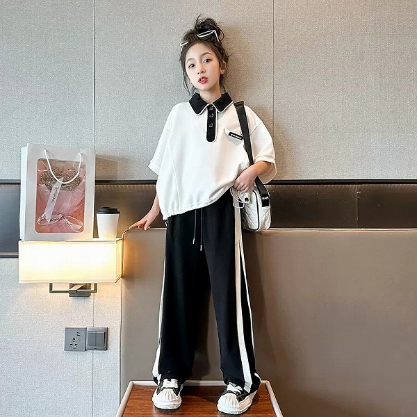 子供服 キッズ女の子 セットアップ 2点セット おしゃれ 夏服 ファッション ゆったりする|ドレミファソラ・ねこ