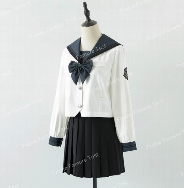 高校生制服 コスプレ JK制服 制服 セーラー風 女子高校生 セーラー襟 学生服 制服 OEMできる|ドレミファソラ・ねこ